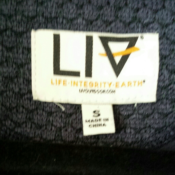 NWT Liv Outdoor Men's Blue Textured Knit 1/4 Zip Pullover S - Picture 12 of 14